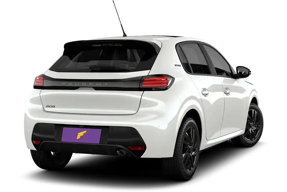 Peugeot 208 Style 1.0 Branco Traseira.webp